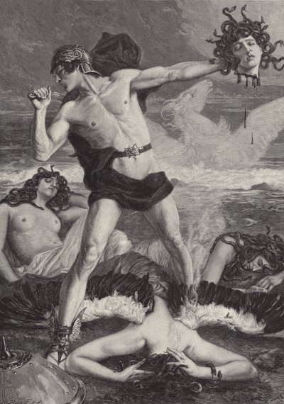 Perseo Decapitando a Medusa de Eduard Kaempffer