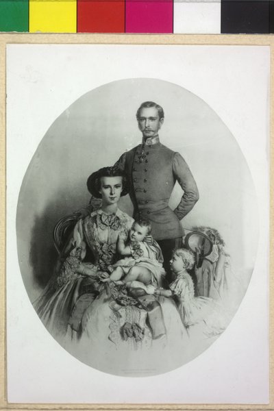 Emperador de Austria con su familia Francisco José I de Eduard Kaiser