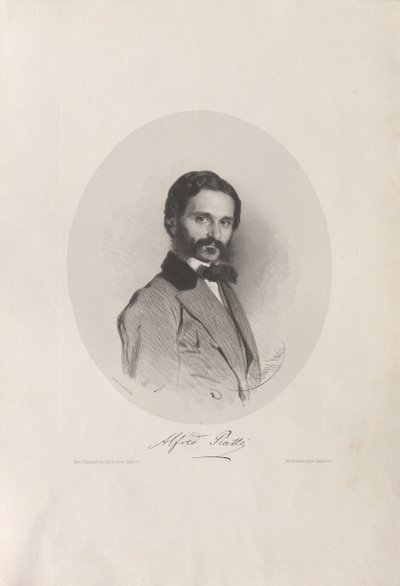 Retrato del violonchelista y compositor Alfredo Piatti 1822-1901, 1858 de Eduard Kaiser