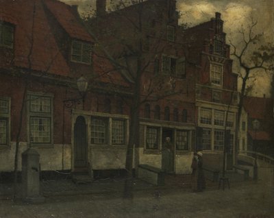 Casas en la calle Breedstraat, Enkhuizen de Eduard Karsen