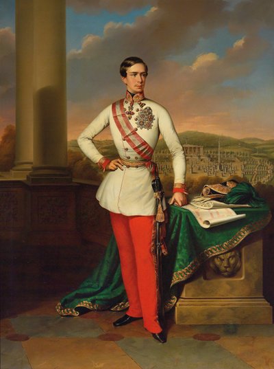 Retrato del emperador Francisco José I de Austria de Eduard Klieber