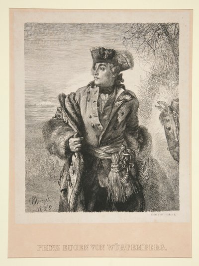 Retrato del príncipe Eugen von Wurtemberg de Eduard Kretzschmar