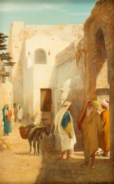 Escena callejera oriental de Eduard Lebiedzki