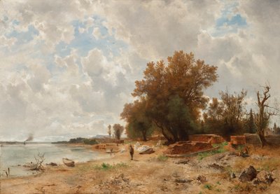 Orilla del Danubio en el Prater de Eduard Peithner von Lichtenfels