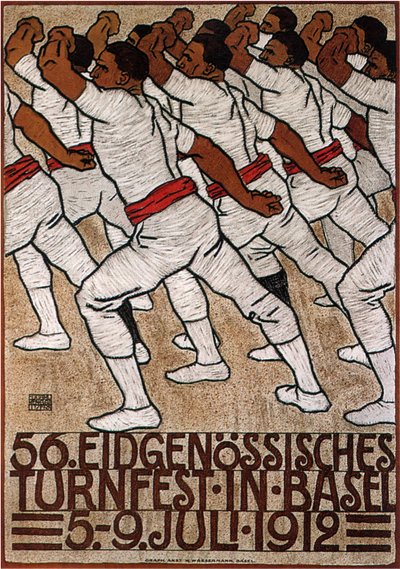 56º Festival Federal de Gimnasia en Basilea, 1912 de Eduard Renggli the Younger