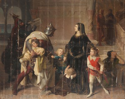 La captura de los hijos de Manfred de Eduard Ritter von Engerth