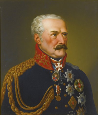 Retrato de Gebhard Leberecht von Blücher, Príncipe de Wahlstatt 1742-1819 de Eduard Ströhling
