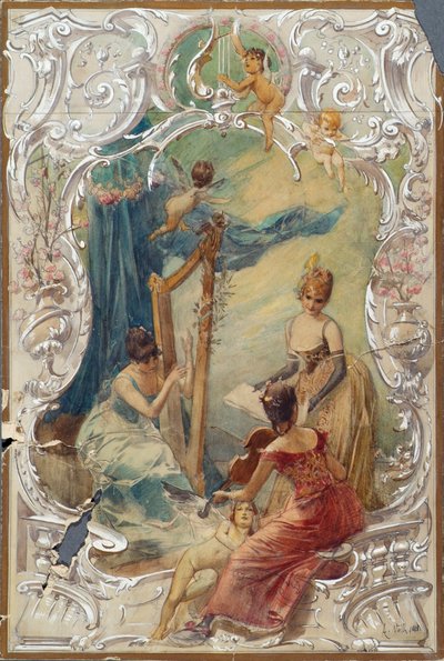 Canto (borrador para un mural en Varieté Ronacher, Viena) de Eduard Veith