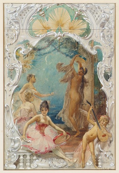 Danza (borrador para un mural en Varieté Ronacher, Viena) de Eduard Veith