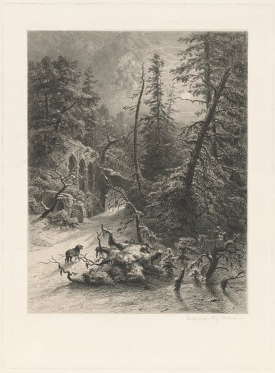 Invierno de Eduard Willmann, after Julius Mařák