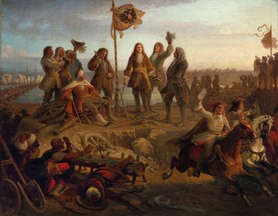 El príncipe Eugenio envía un mensajero al emperador, informándole de su victoria de Eduard von Engerth