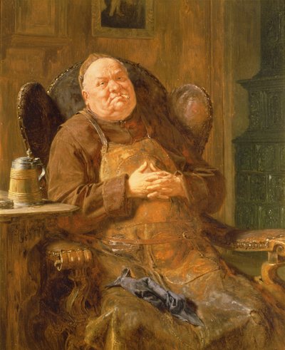 Un humo tranquilo, 1895 de Eduard von Grutzner