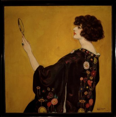 Mujer de perfil con kimono de Eduardo Chicharro y Agüera