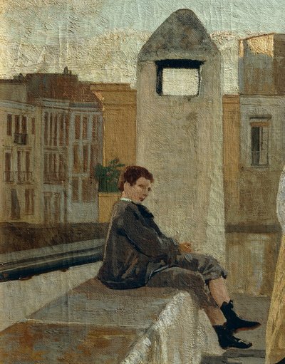 La terraza, detalle de Eduardo Dalbono