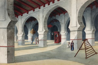 Gran Mezquita - Flores Ibanez, Eduardo (activo 1870-1889) - Acuarela sobre papel - 25,5x38 - Museo Carmen Thyssen, Málaga de Eduardo Flores Ibáñez