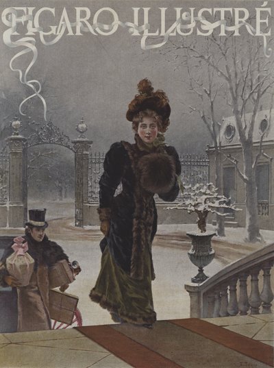 Pour les Bébés. Portada de Le Figaro Illustré, enero de 1893 de Eduardo Tofano