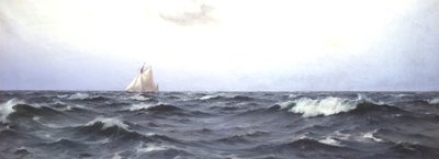 Valkyrie II cruzando el Atlántico, c.1893 de Eduardo de Martino