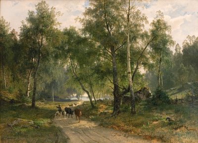 Bajo los abedules. Motivo de Mälaren de Edvard Bergh