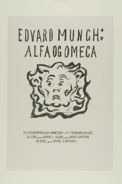 Alfa y Omega:Portada de Edvard Munch