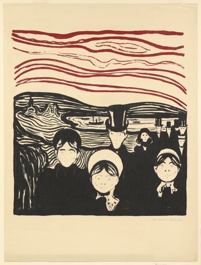 Ansiedad, 1896 de Edvard Munch