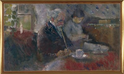 En la Mesa de Café de Edvard Munch