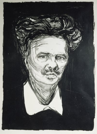 August Strindberg (lito) de Edvard Munch