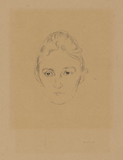 De la carpeta «De la casa de Max Linde»: Marie Linde de Edvard Munch