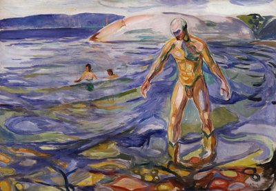 Hombre bañándose de Edvard Munch