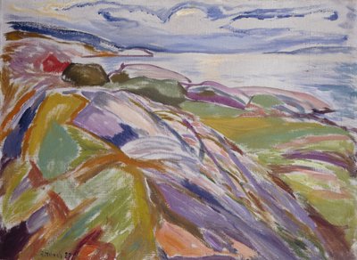 Paisaje costero, Hvitsten de Edvard Munch