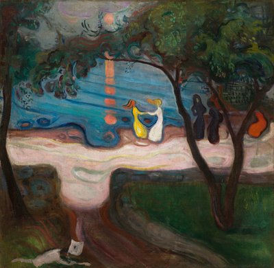 Bailando en la orilla de Edvard Munch
