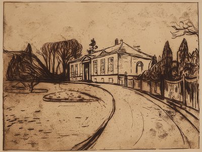 La casa. 1902 de Edvard Munch