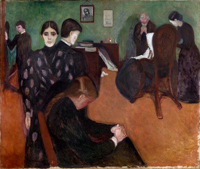 Muerte en la cámara de los enfermos de Edvard Munch