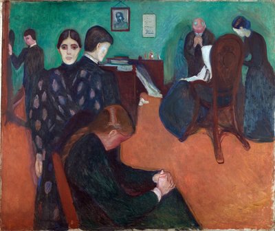 La muerte en la enfermería de Edvard Munch