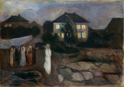 La tormenta. 1893 de Edvard Munch