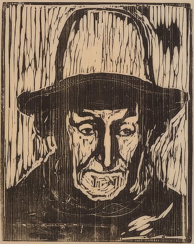 El viejo pescador, 1897 de Edvard Munch