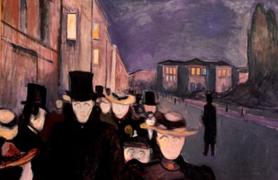 Tarde en Karl Johan, 1892 de Edvard Munch