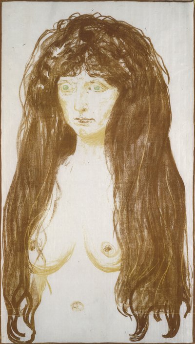 Desnudo femenino, Pecado de Edvard Munch