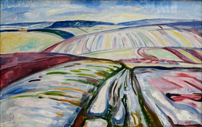 Campo nevado de Edvard Munch