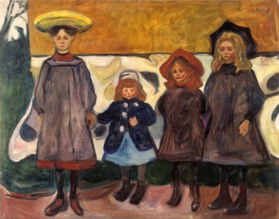 Cuatro chicas en Åsgårdstrand de Edvard Munch