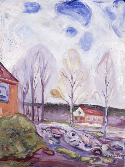 Primavera en Asgarstrand de Edvard Munch