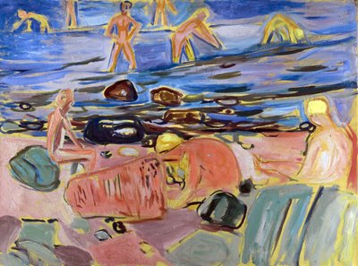 Chicos bañándose de Edvard Munch