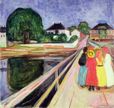 Niñas en un Puente de Edvard Munch