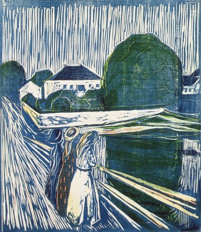 Chicas en un puente de Edvard Munch