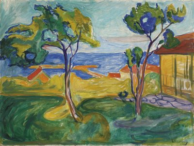 Hagen en Asgardstrand, 1904-1905 de Edvard Munch