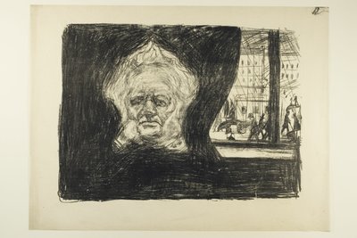 Henrik Ibsen en el Grand Café de Edvard Munch