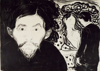 Celos, 1896 de Edvard Munch