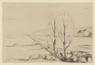Dos árboles de Edvard Munch