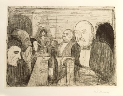Bohemios de Kristiania II de Edvard Munch