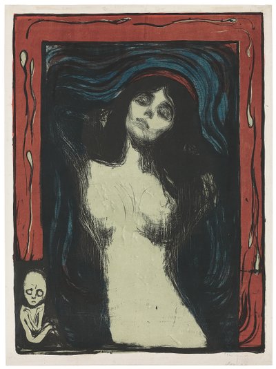 Madonna - Liebendes Weib, c. 1895-1902 de Edvard Munch