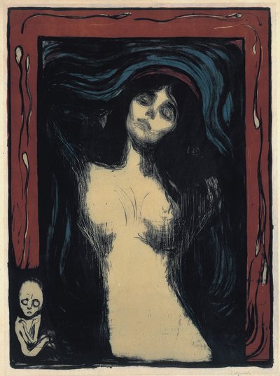 Madonna Mujer Amorosa, 1895-1900 de Edvard Munch